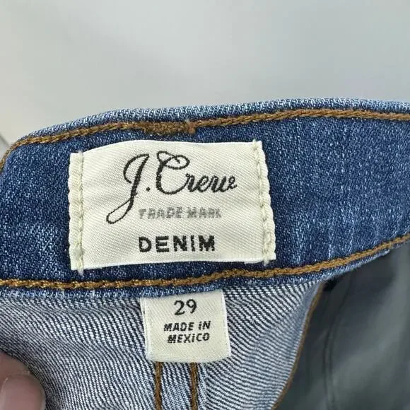 J. Crew High Rise Denim Jean Shorts 29 Raw Hem Cut Off Festival Boho Beach - Picture 4 of 5